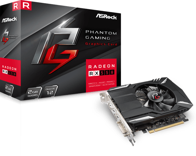 ASRock Phantom Gaming Radeon RX550 2G [PHANTOM G R RX550 2G]