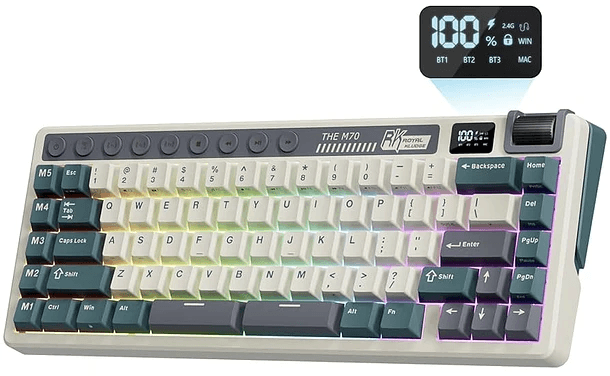 Royal Kludge M70 (Cyan Purple / Beige Switch) (RK-M70)