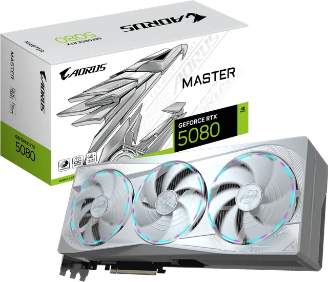 Gigabyte AORUS GeForce RTX 5080 MASTER ICE 16G [GV-N5080AORUSM ICE-16GD]