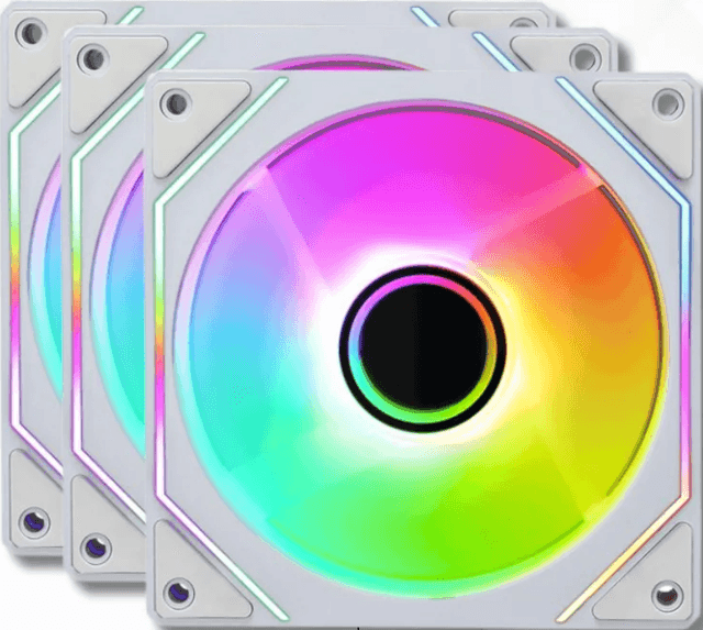 Newgen Edge R White ARGB - Kit 3 Ventiladores