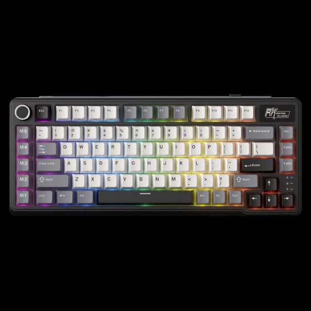 Royal Kludge L75 (Knight Black / Beige Switch)