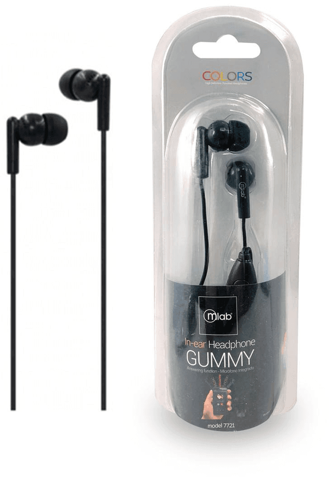 Microlab Gummy In-Ear - Negro (7721)