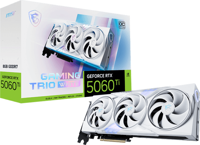 MSI GeForce RTX 5060 Ti 8G GAMING TRIO OC WHITE [G506T-8GTCW]