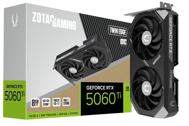 Zotac GeForce RTX 5060 Ti 8GB Twin Edge OC [ZT-B50610H-10M]