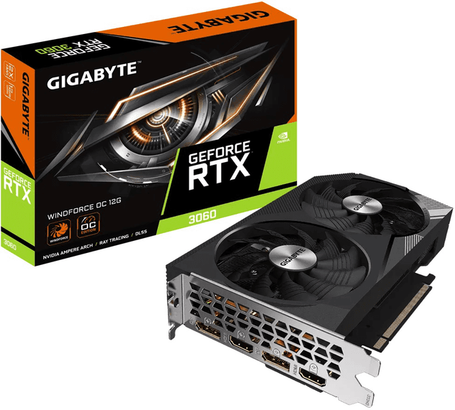 Gigabyte GeForce RTX 3060 WINDFORCE OC 12G [GV-N3060WF2OC-12GD]