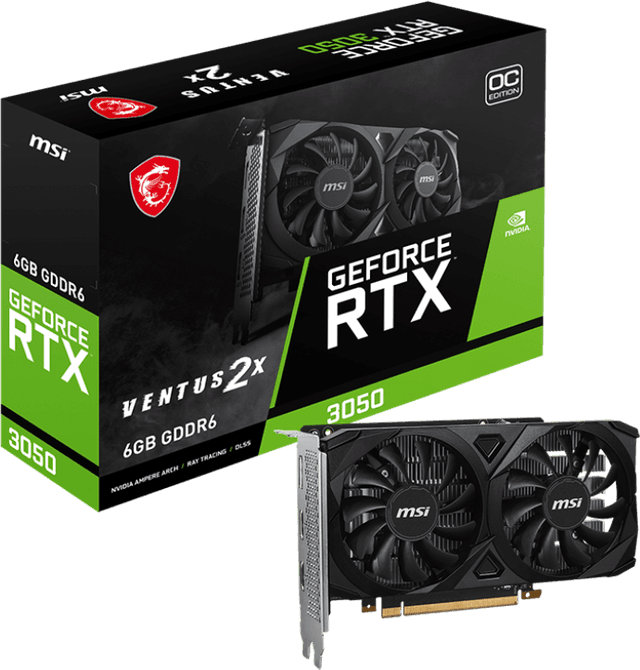MSI GeForce RTX 3050 VENTUS 2X 6G OC