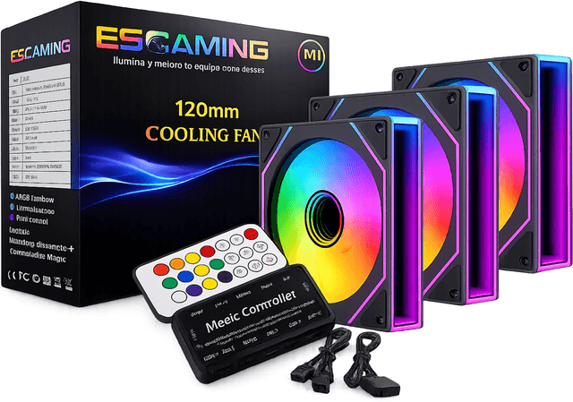 Esgaming EZ-A18 ARGB - Black (Pack 3) [EZ-A18]