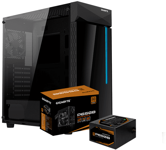 Gigabyte C200 Glass + GP-P650B (GB-C200G)