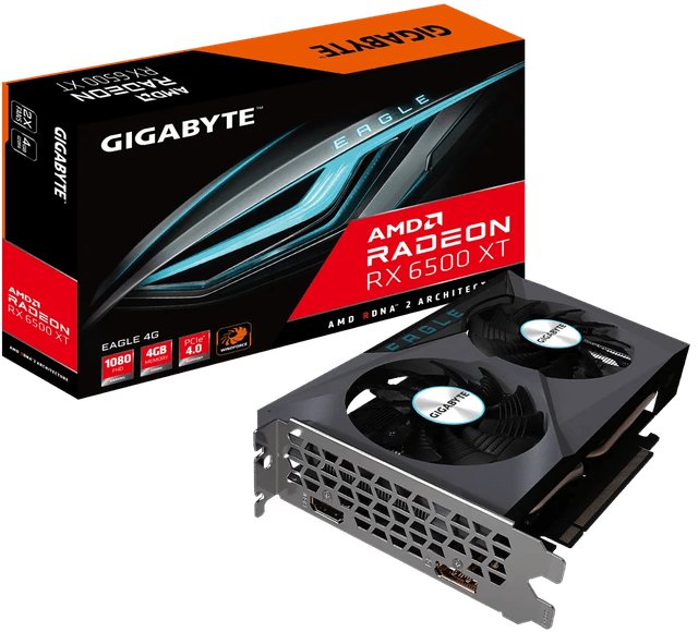 Gigabyte Radeon RX 6500 XT EAGLE 4G [GV-R65XTEAGLE-4GD]