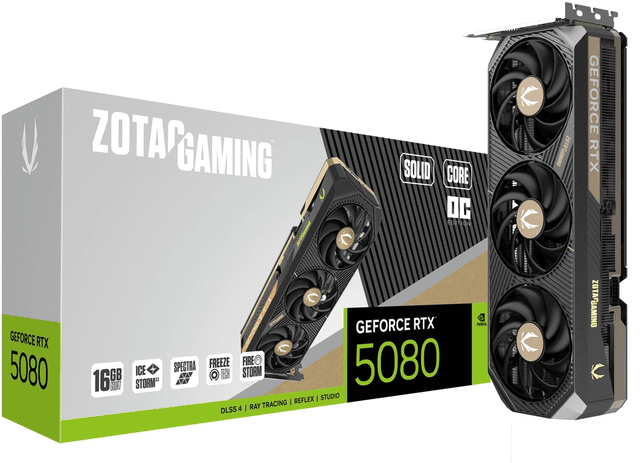 Zotac GAMING GeForce RTX 5080 SOLID CORE OC [ZT-B50800J2-10P]