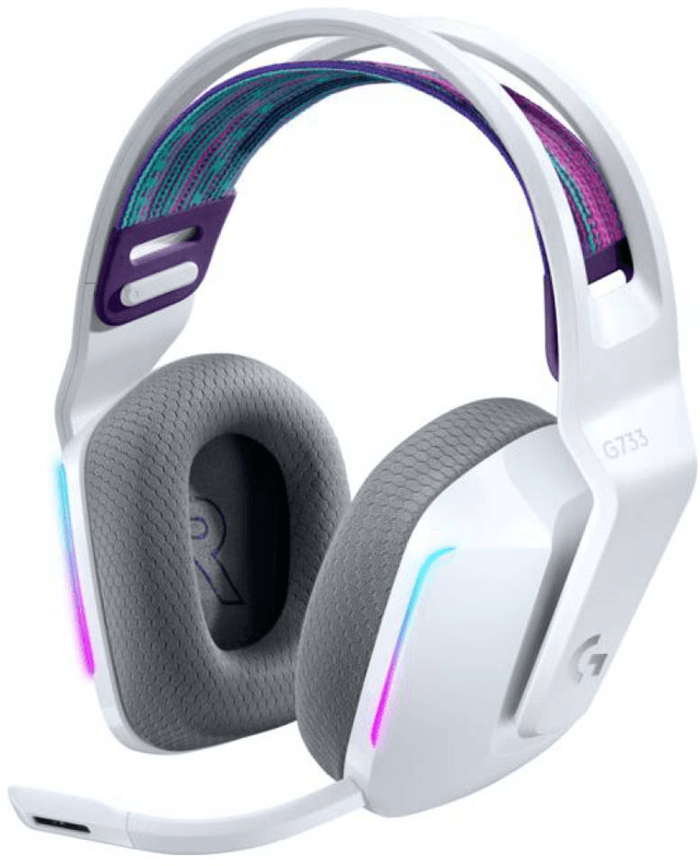 Logitech G733 Lightspeed Wireless RGB Gaming Headset - White (981-000882)