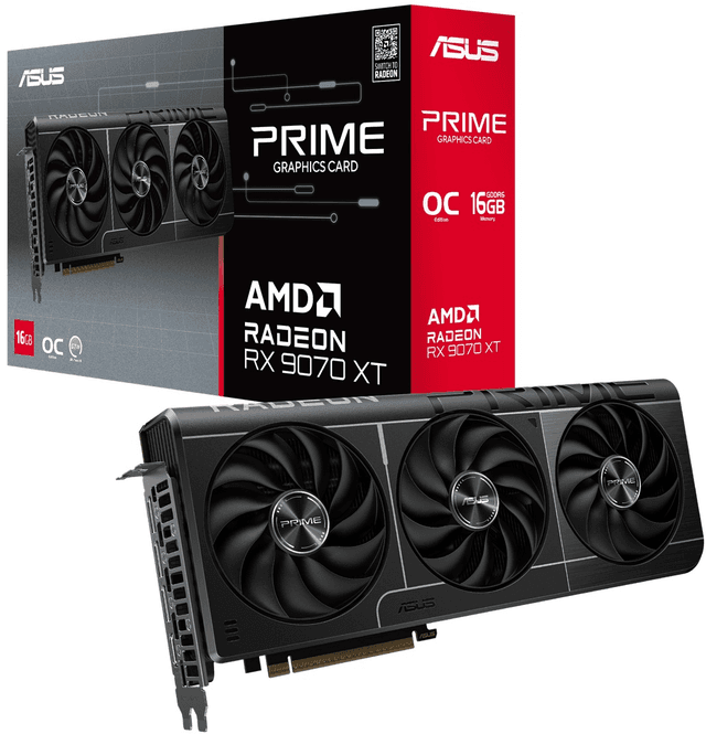 ASUS Prime Radeon RX 9070 XT OC Edition 16GB [PRIME-RX9070XT-O16G]
