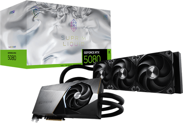 MSI GeForce RTX 5080 16G SUPRIM LIQUID SOC [G5080-16SLS]