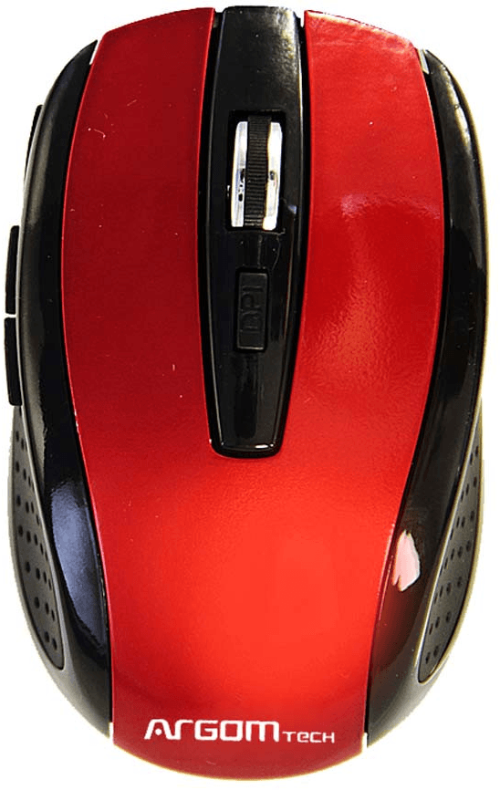 Argom Wireless Mouse - Rojo (ARG-MS-0032R)