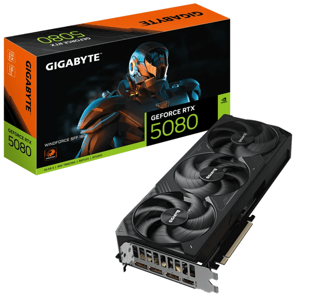 Gigabyte GeForce RTX 5080 WINDFORCE SFF 16G [GV-N5080WF3-16GD]