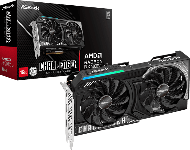 ASRock Radeon RX 9060 XT Challenger 16GB OC [RX9060XT CL 16GO]
