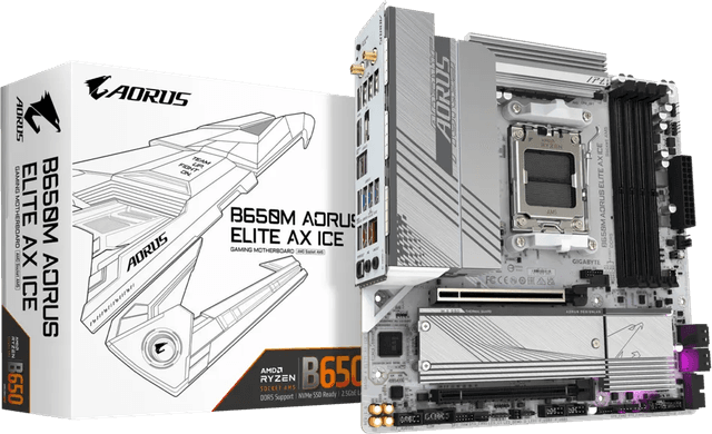 Gigabyte B650M AORUS ELITE AX ICE