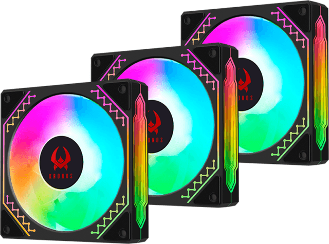 Kronos Ventus Black - Set 3 Ventiladores