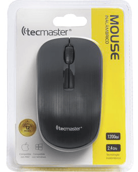 Tecmaster Mouse Inalámbrico - Negro (TM-100502-BK)