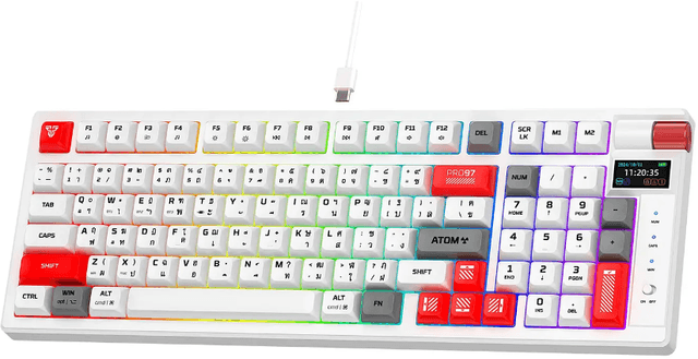 Fantech Atom MK918 PRO97 - White / Blue Switch