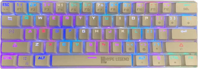 Hype Legend Rebel RGB - White (Red Switch)