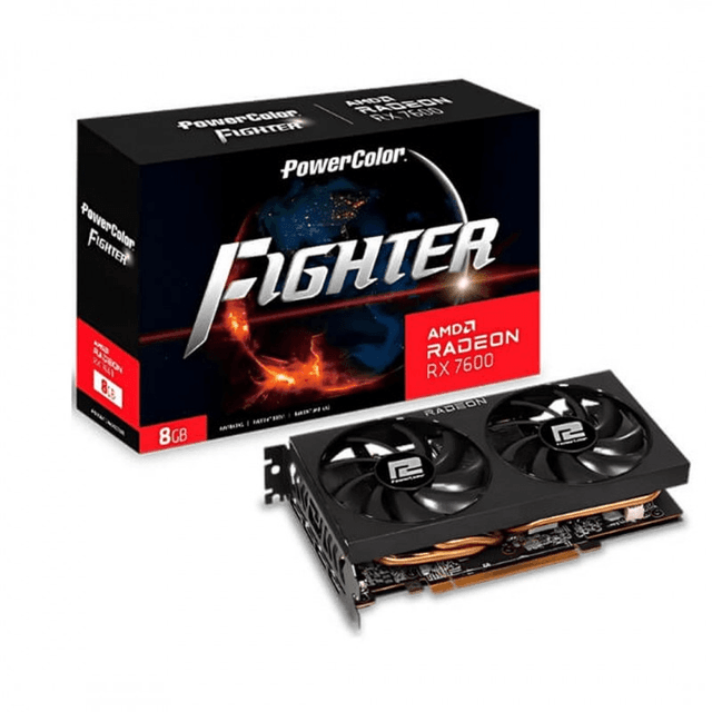 PowerColor Fighter AMD Radeon RX 7600 8GB GDDR6 [RX7600 8G-F]