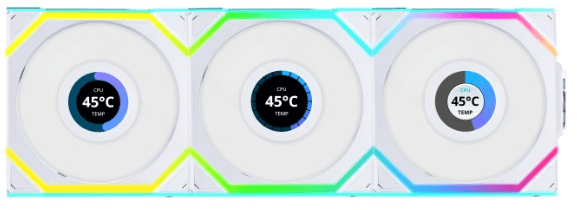 Lian Li UNI FAN SL Wireless 120 Triple Pack - White [12SL1W3W]