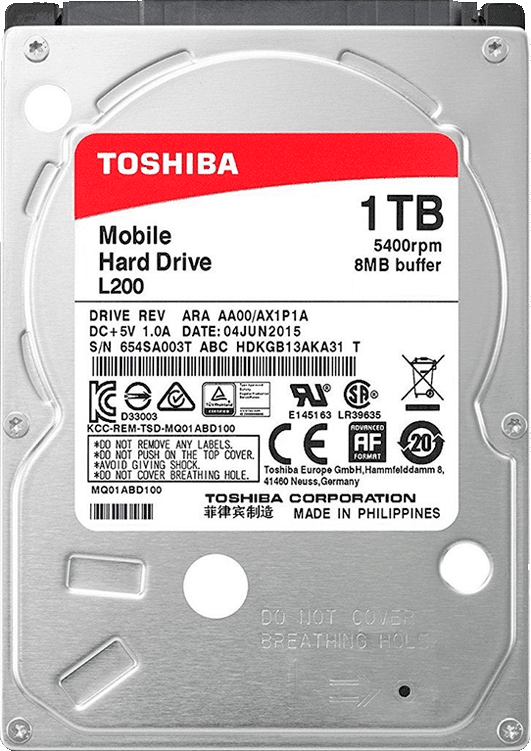 Toshiba L200 1 TB (HDWL110UZSVA)