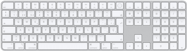Apple Magic Keyboard With Numeric Keypad and Touch ID - Español (MK2C3LA/A)