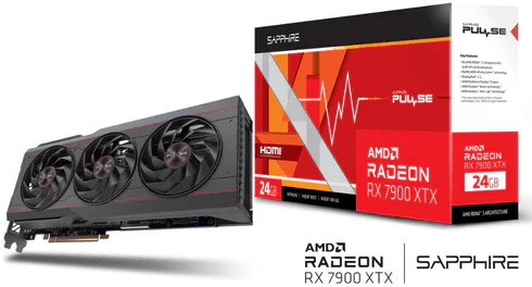 Sapphire PULSE AMD Radeon RX 7900 XTX Gaming OC 24GB [11322-02-20G]