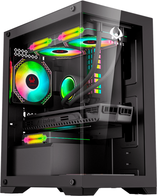 Kronos Diamond - Black (Con 3 ventiladores)