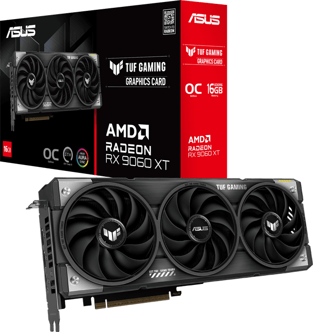 ASUS TUF Gaming Radeon RX 9060 XT 16GB GDDR6 OC Edition [TUF-RX9060XT-O16G-GAMING]