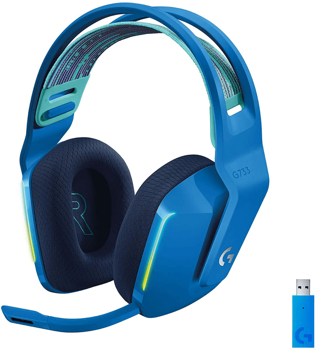 Logitech G733 Lightspeed Wireless RGB Gaming Headset - Blue (981-000942)