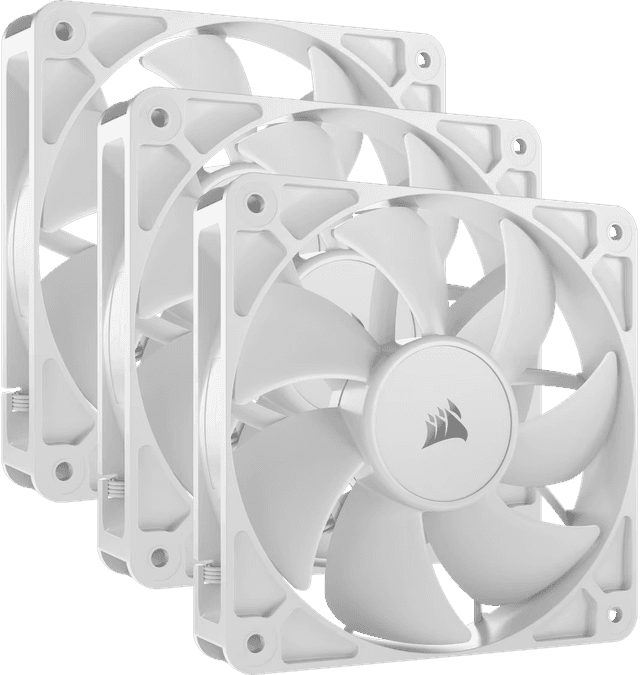Corsair RS120 120mm PWM Fans - Triple Pack - White [CO-9050193-WW]