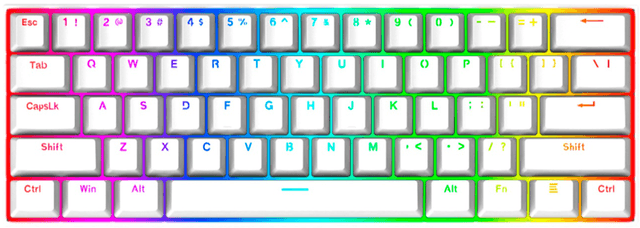 Redragon Dragonborn RGB (White / Red Switch) (K630)