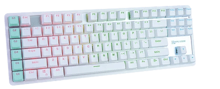 Hype Legend Rebel L RGB - White (Blue Switch)