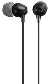 Sony MDR-EX15LP In-ear Headphones - Black (MDREX15LP/B)