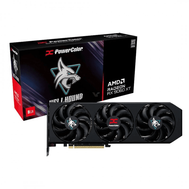 PowerColor Hellhound AMD Radeon RX 9060 XT 8GB GDDR6 [RX9060XT 8G-L/OC]