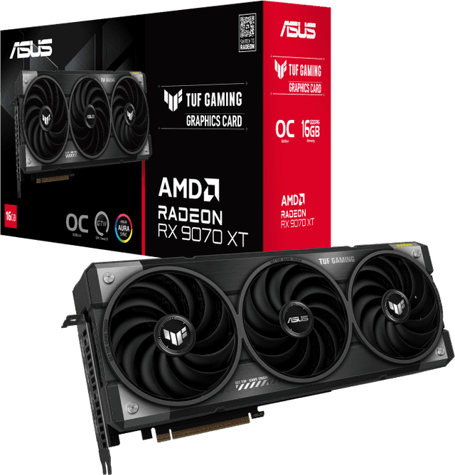 ASUS TUF Gaming Radeon RX 9070 XT 16GB GDDR6 OC Edition [TUF-RX9070XT-O16G-GAMING]