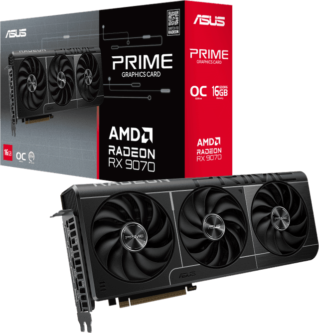 ASUS Prime Radeon RX 9070 16GB GDDR6 OC Edition [PRIME-RX9070-O16G]