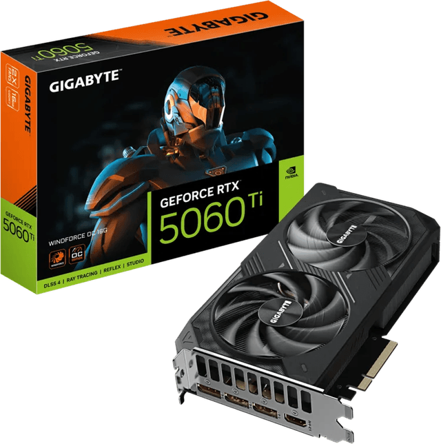 Gigabyte GeForce RTX 5060 Ti WINDFORCE OC 16G [GV-N506TWF2OC-16GD]